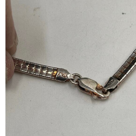 Sterling Silver 925‎ Omega Chain Necklace Round Adjustable 4mm 16”
18.5 grams - Picture 6 of 7